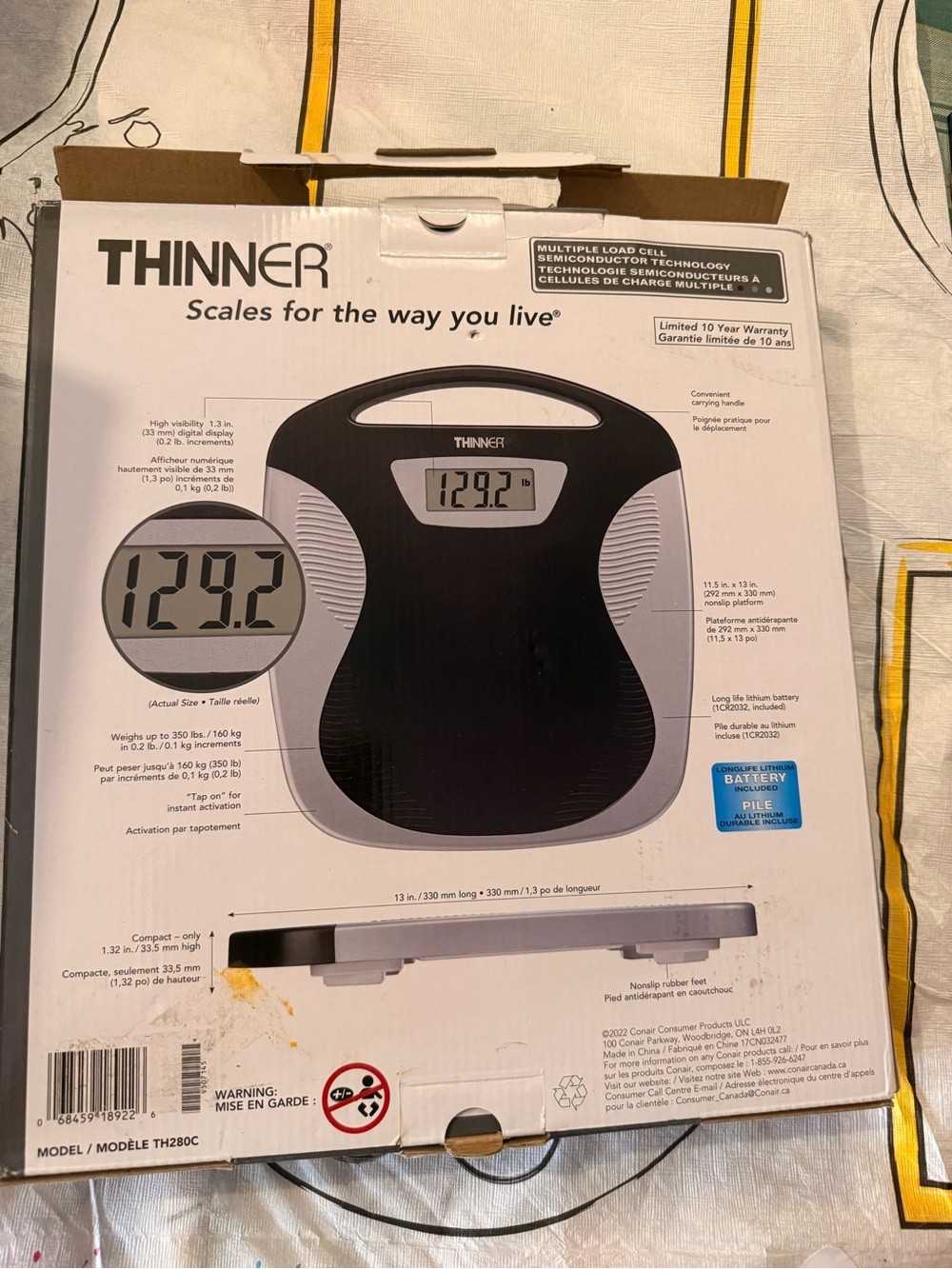 Black Digital Bath Scale -